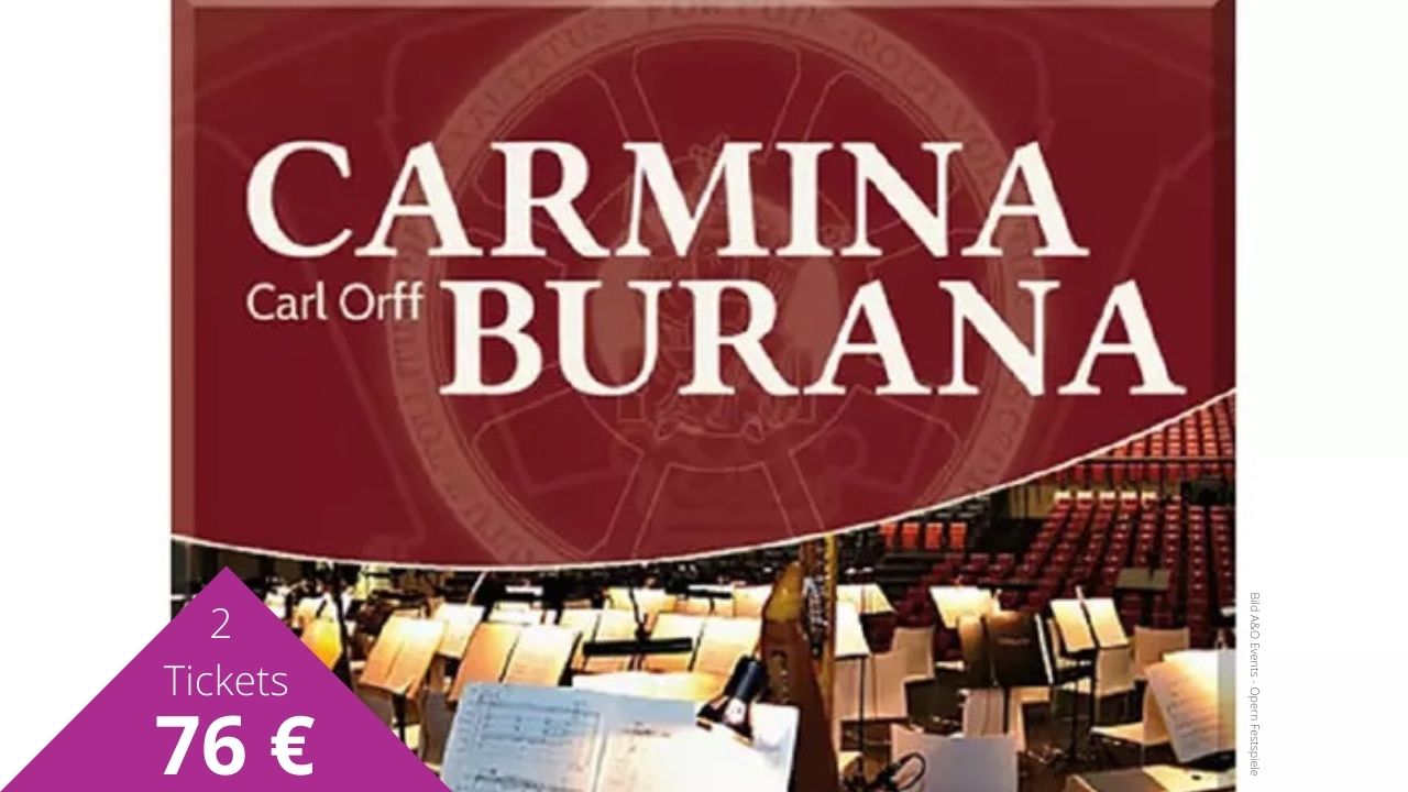 Gutschein für 2 Tickets Carmina Burana